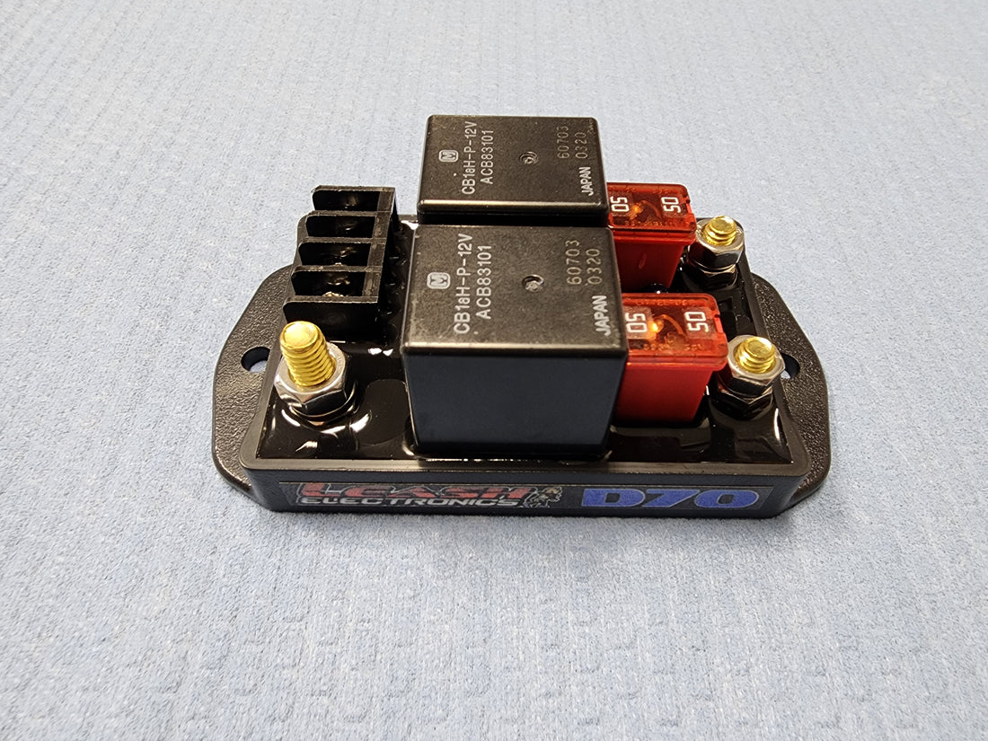 Dual 70 Amp Relay Module Leash Electronics